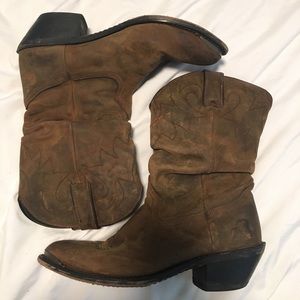Antique stylish women’s cowboy boots